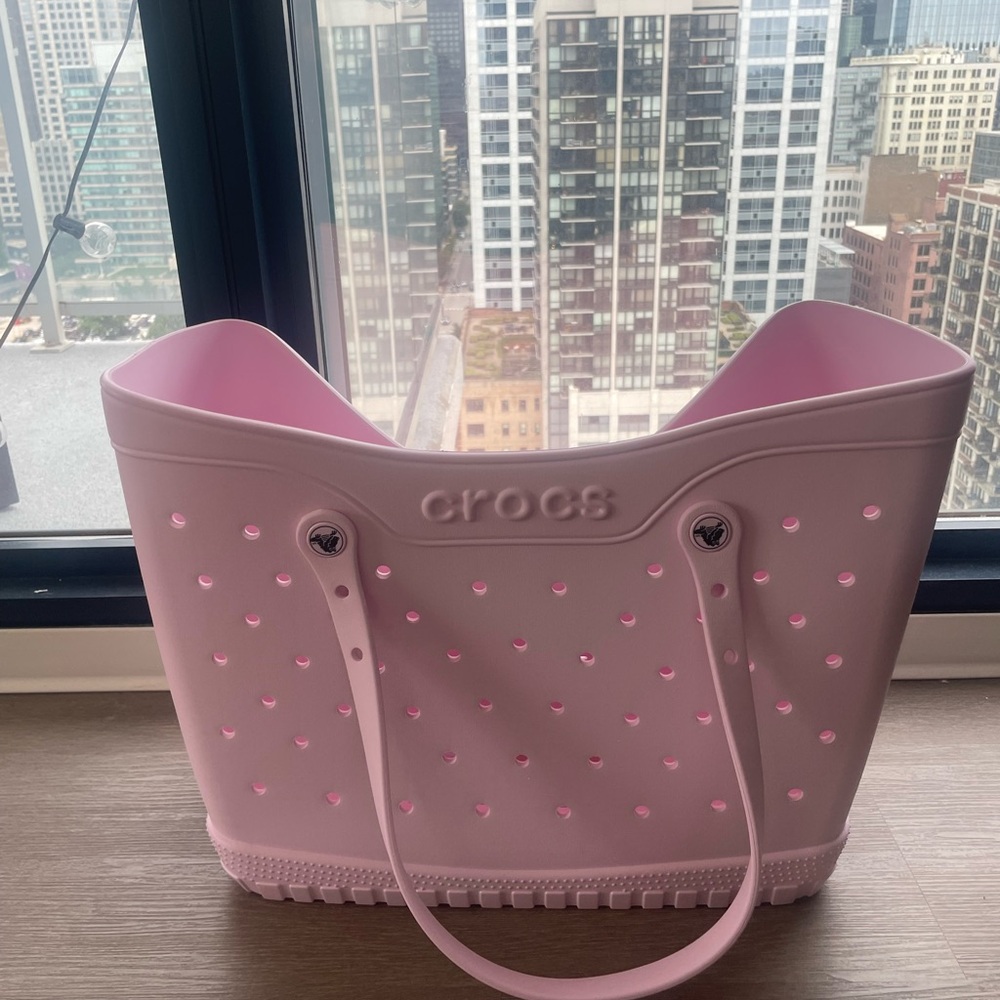 CROCS Light Pink Women's Tote Bag